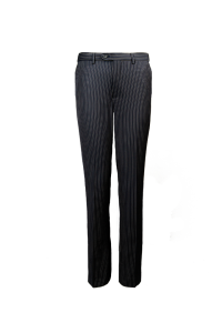 Pinstripe Men's Pants Black