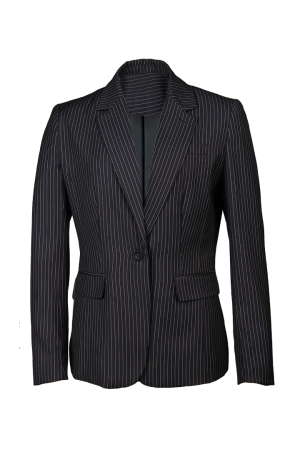 Pinstripe Ladies' Jacket Black