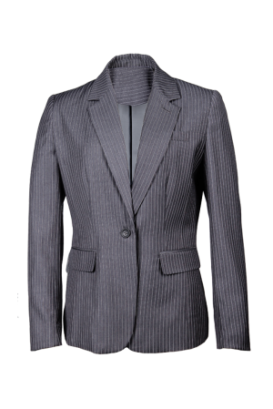 Pinstripe Ladies' Jacket Grey