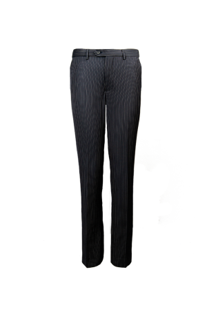 Pinstripe Men's Pants Black