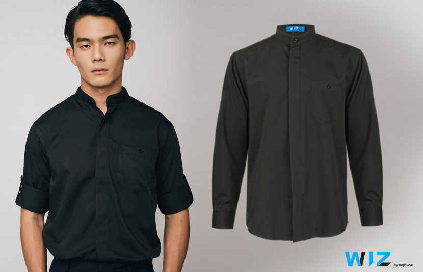  a men wear a  corporate uniform supplier singapore