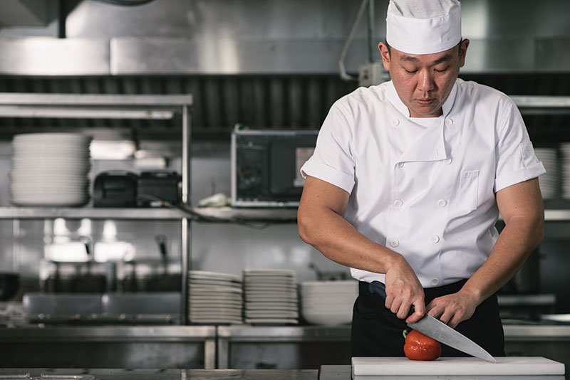 chef in his workwear